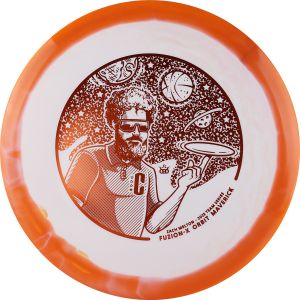 fuzion x orbit maverick zach melton team series 2023 orange disc discgolf